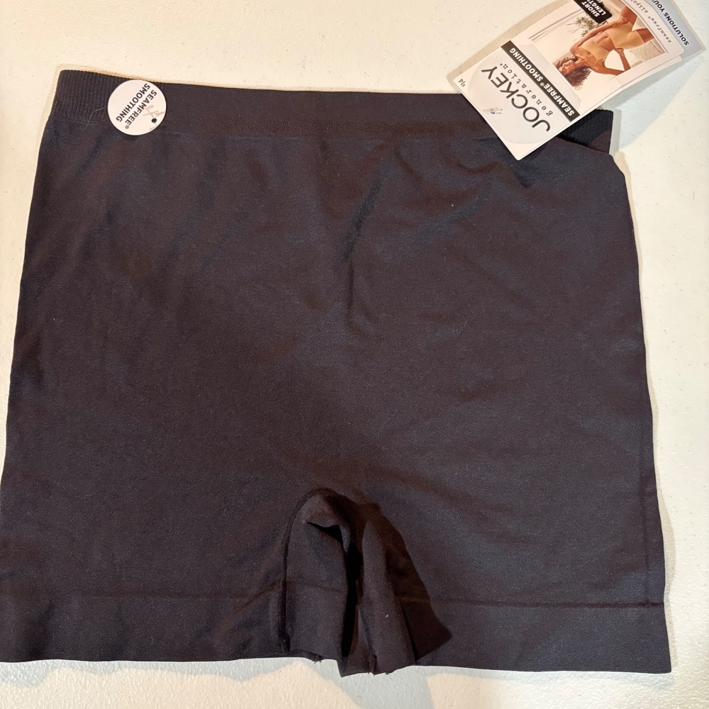 Jockey‎ Generation Seamfree Smoothing Slipshort Black XL Short Length NWT